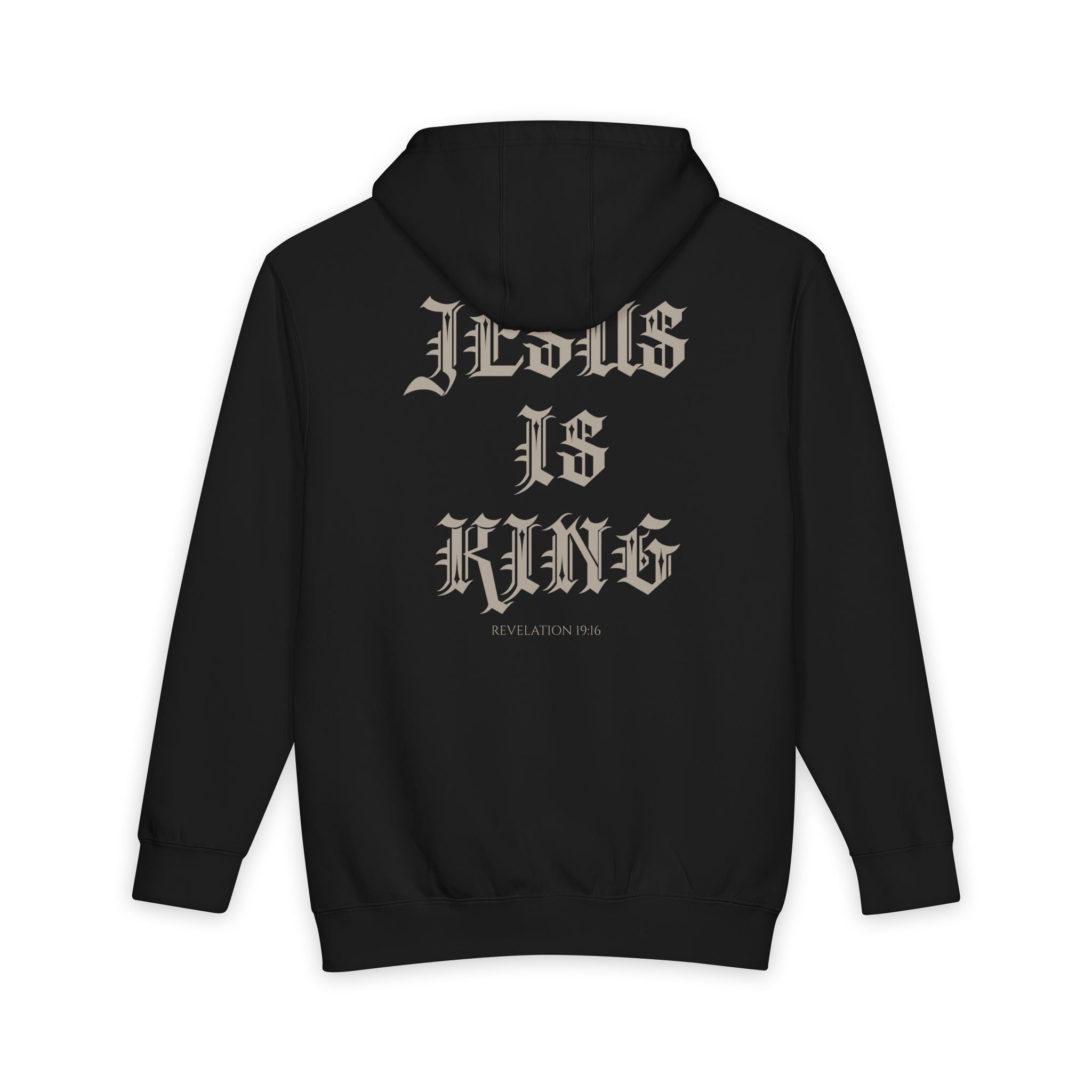 Jesus Is King Hoodie — Gothic Faith Pullover