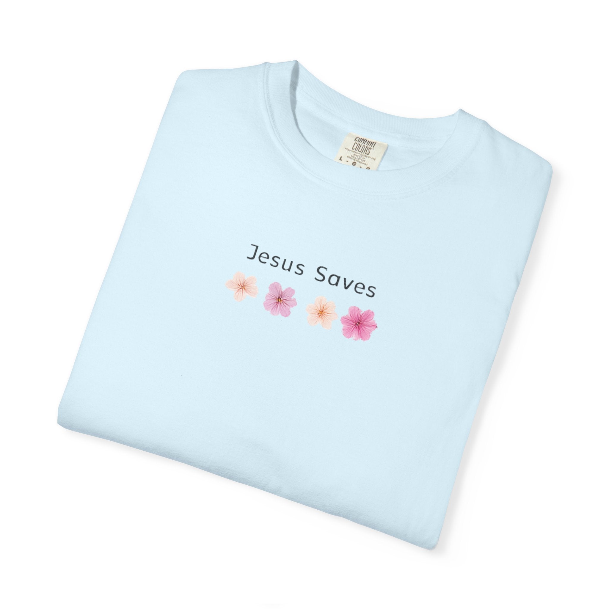 Jesus Saves Floral T-Shirt — Christian Tee