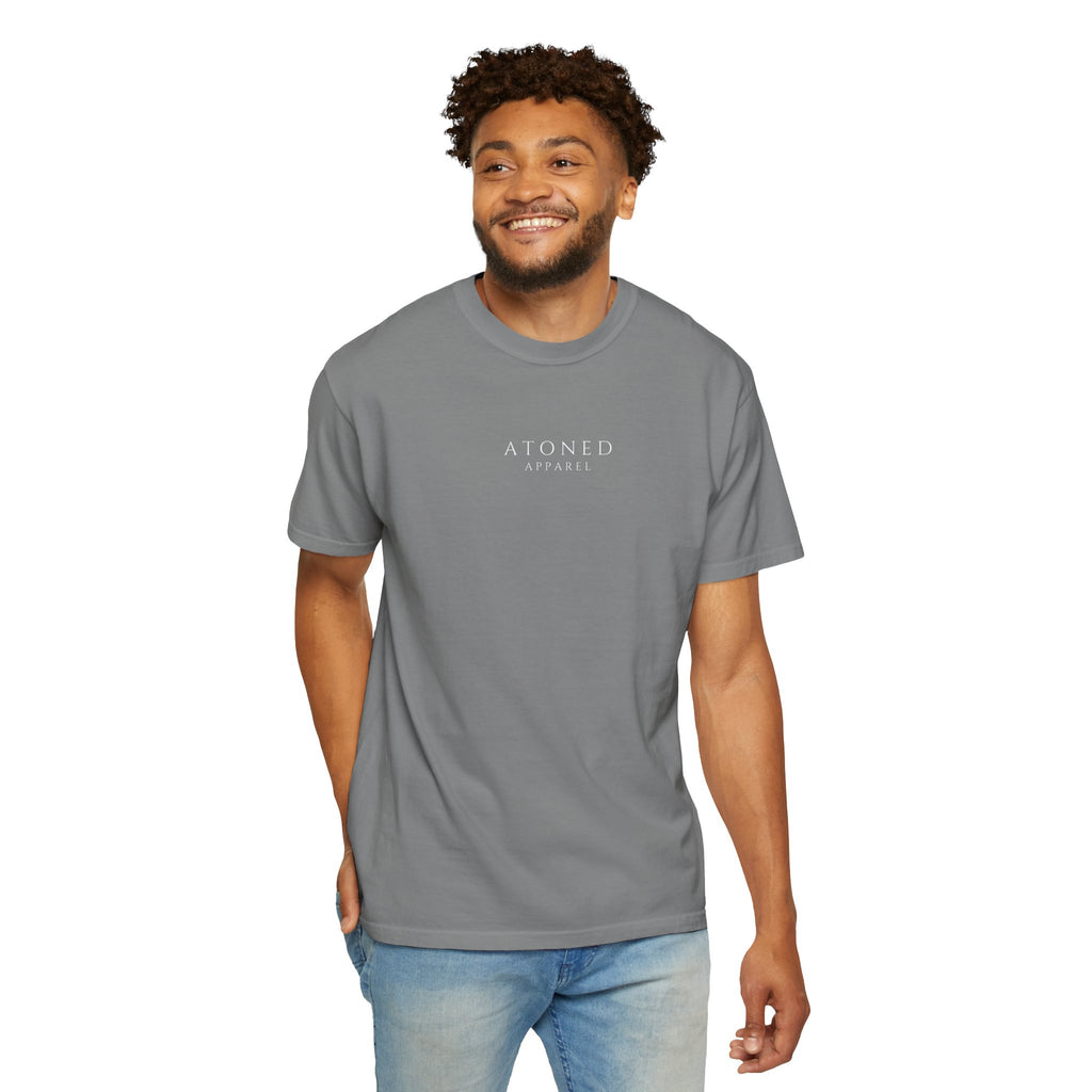 Faith Family Forever T‑Shirt — Atoned Apparel Garment‑Dyed Tee