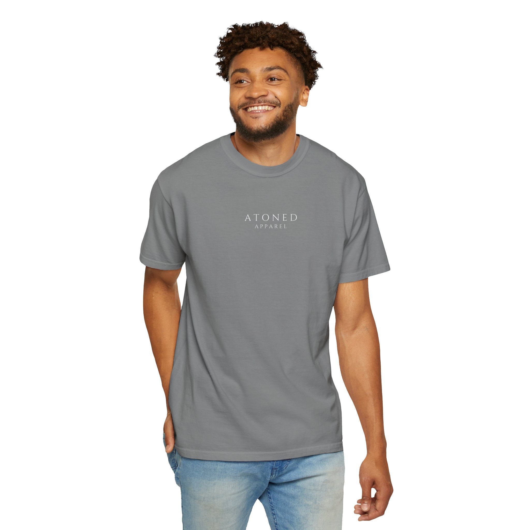 Faith Family Forever T‑Shirt — Atoned Apparel Garment‑Dyed Tee