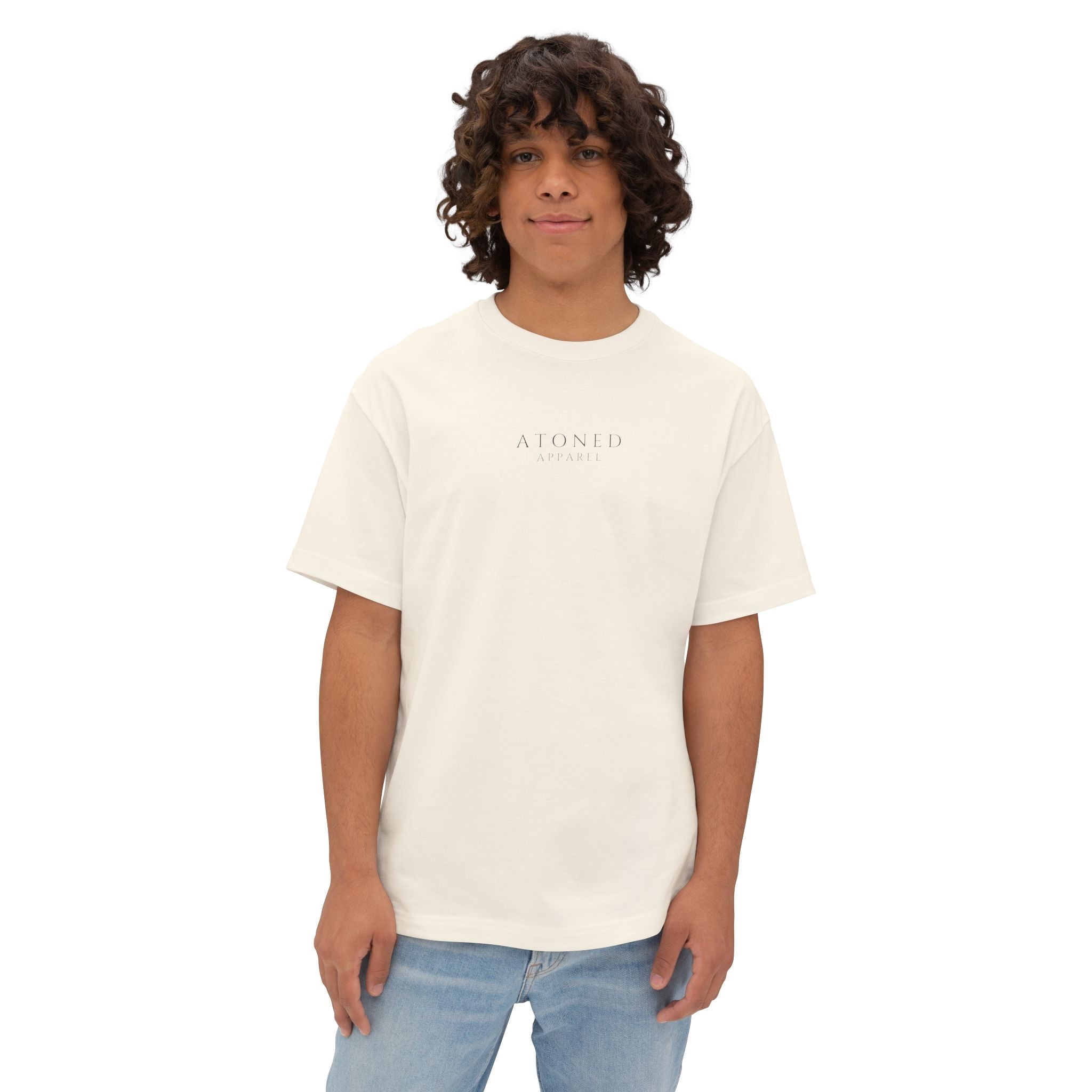 Oversized Tee — "God Is With You Always" Inspirational Christian T-Shirt