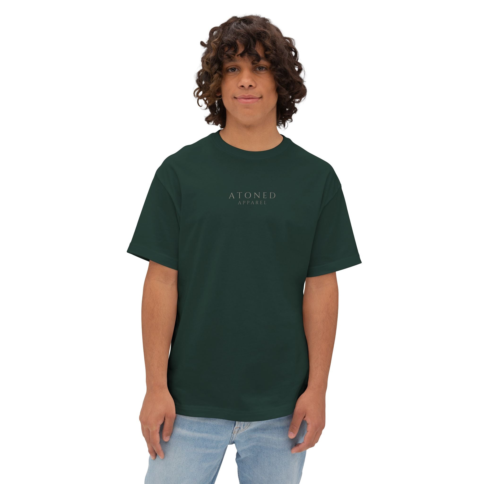 Oversized Tee — "God Is With You Always" Inspirational Christian T-Shirt