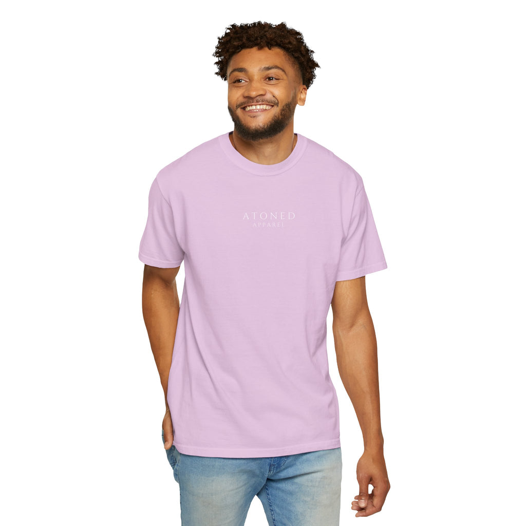 Faith Family Forever T‑Shirt — Atoned Apparel Garment‑Dyed Tee