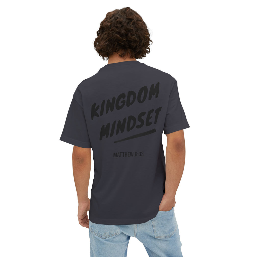 Kingdom Mindset Oversized Tee— Faith-Inspired Scripture (Matthew 6:33)