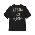 Jesus Is King Oversized Tee — Christian Boxy T‑Shirt