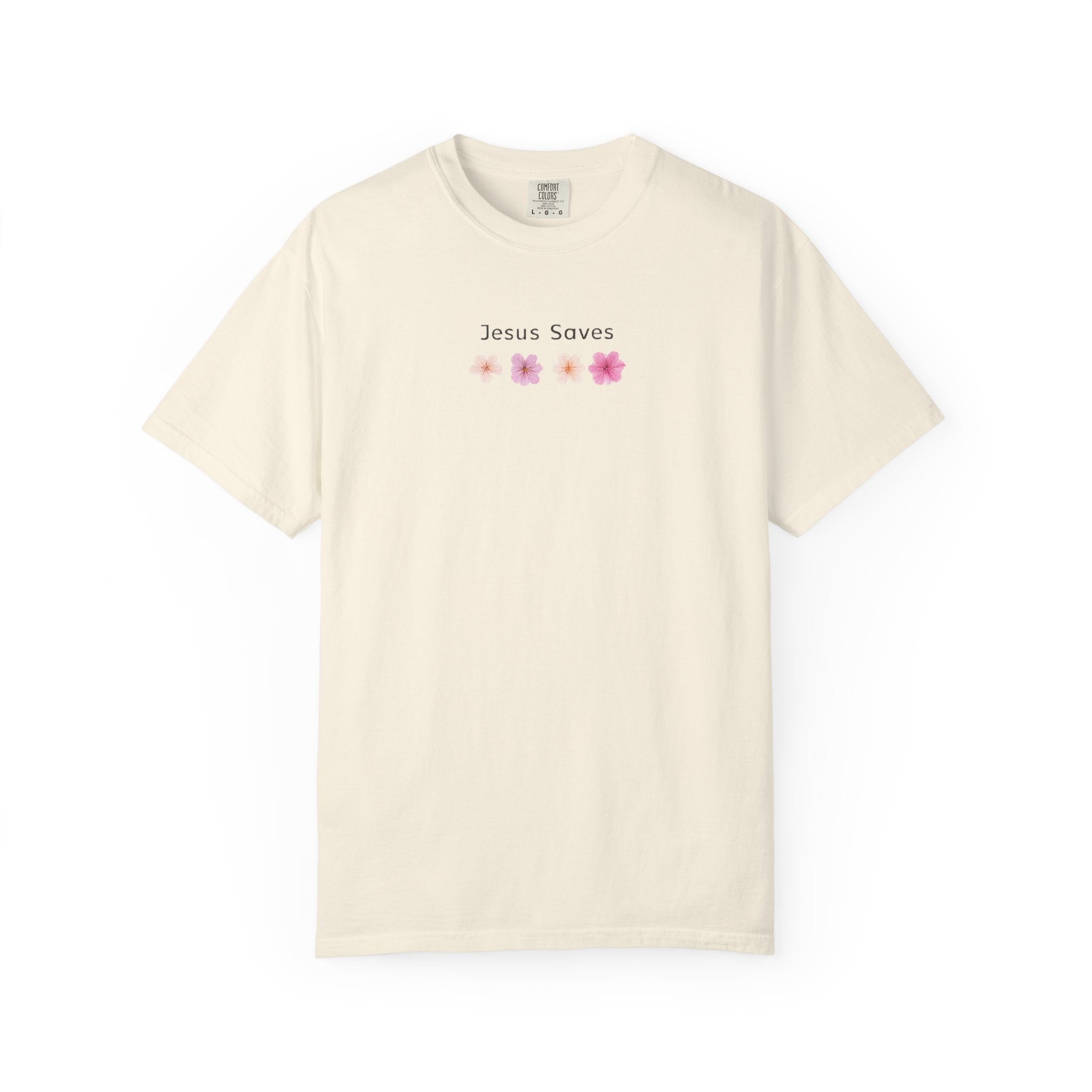 Jesus Saves Floral T-Shirt — Christian Tee
