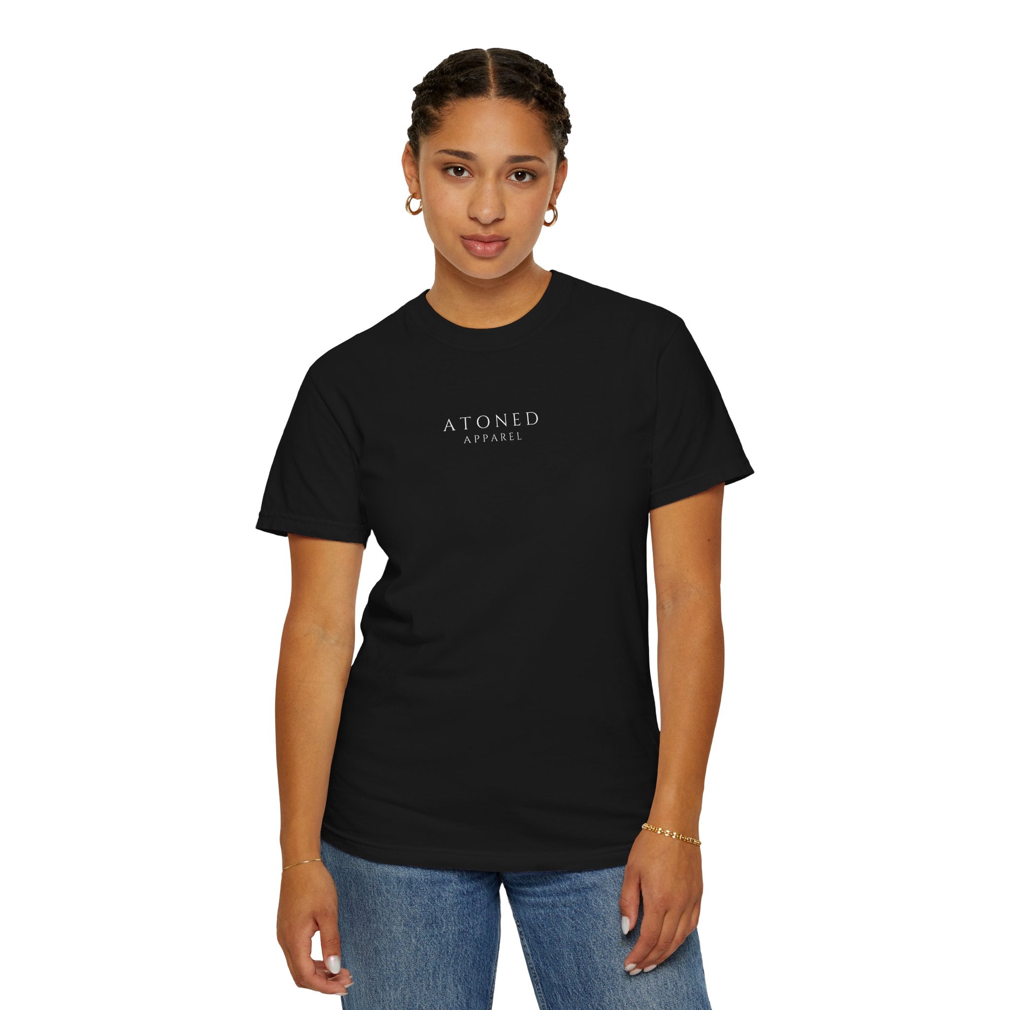 Faith Family Forever T‑Shirt — Atoned Apparel Garment‑Dyed Tee