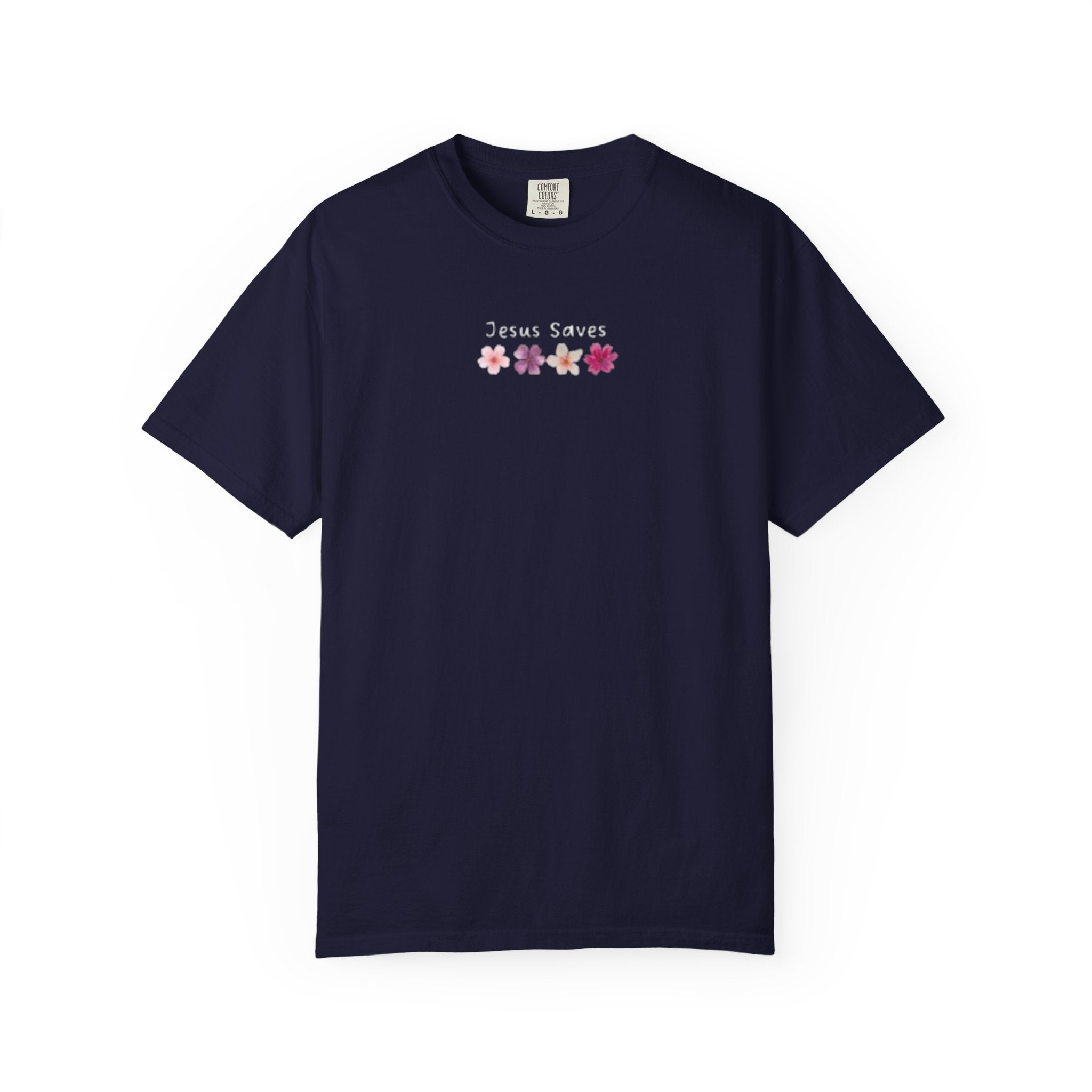 Jesus Saves Floral T-Shirt — Christian Tee