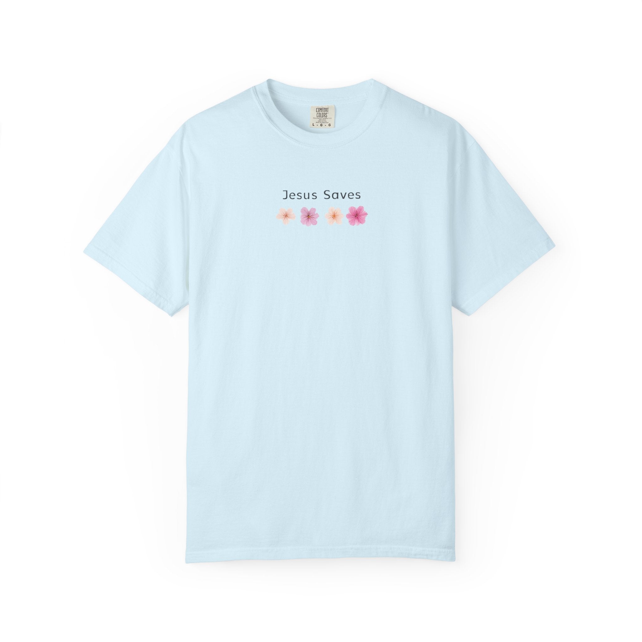 Jesus Saves Floral T-Shirt — Christian Tee