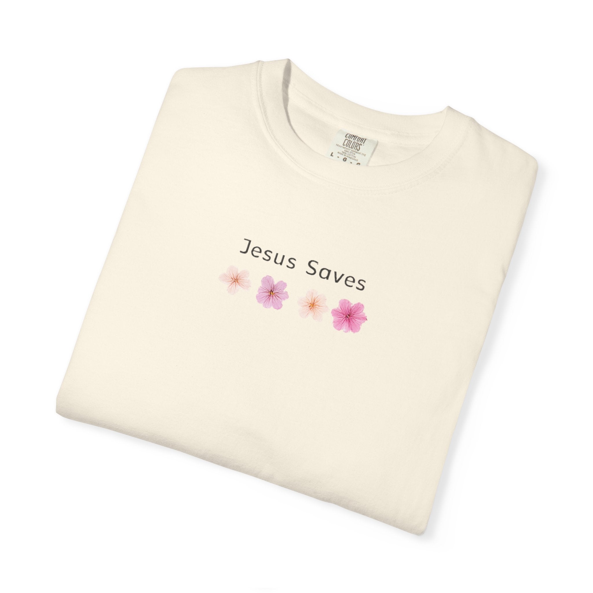 Jesus Saves Floral T-Shirt — Christian Tee