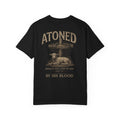 Atoned Lamb T-Shirt — Christian Faith Graphic Tee ("Behold the Lamb of God / By His Blood")