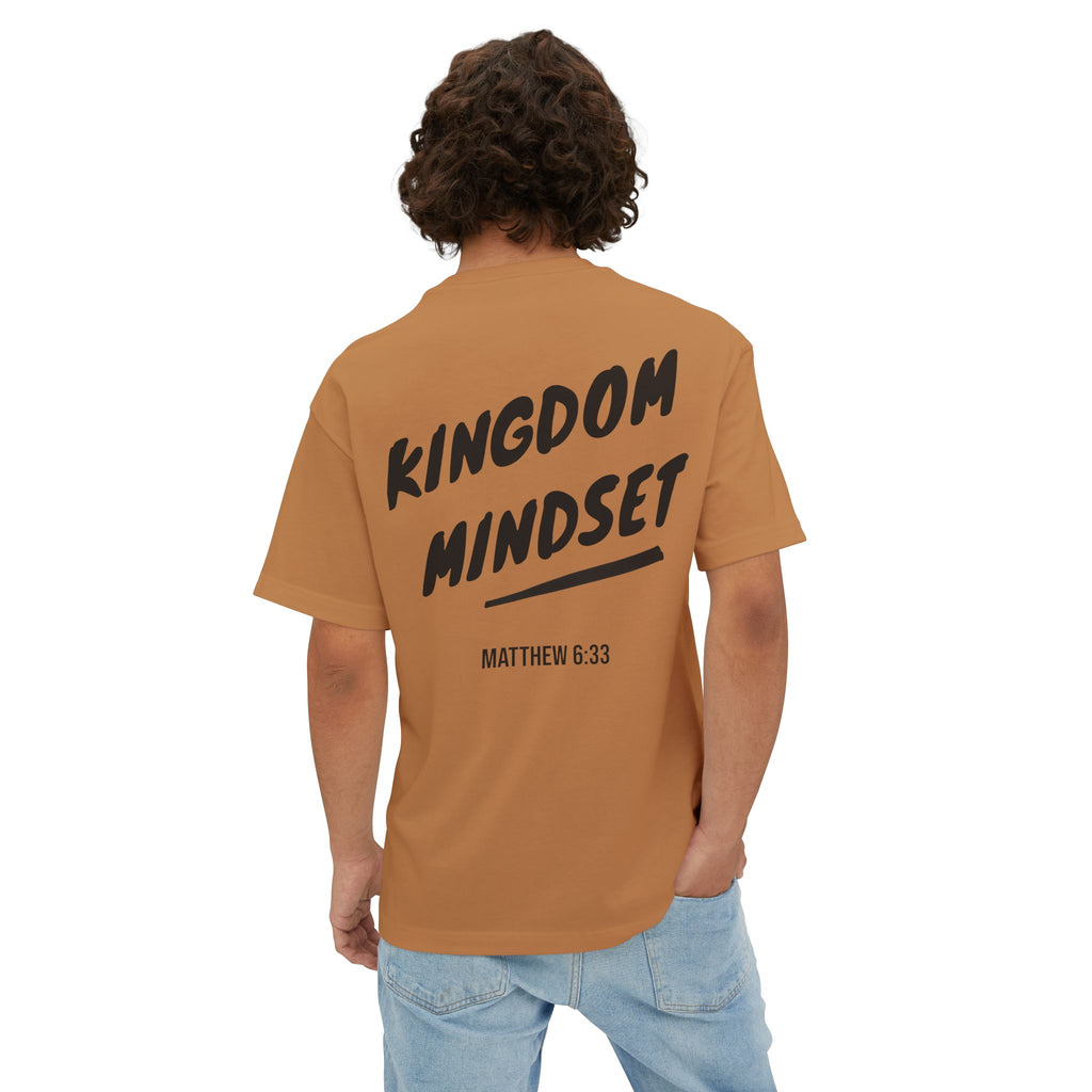 Kingdom Mindset Oversized Tee— Faith-Inspired Scripture (Matthew 6:33)