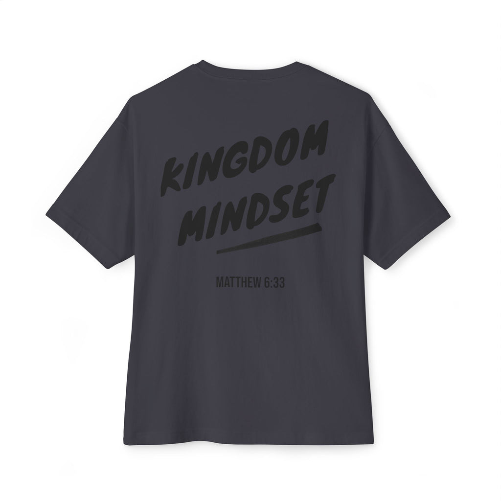 Kingdom Mindset Oversized Tee— Faith-Inspired Scripture (Matthew 6:33)