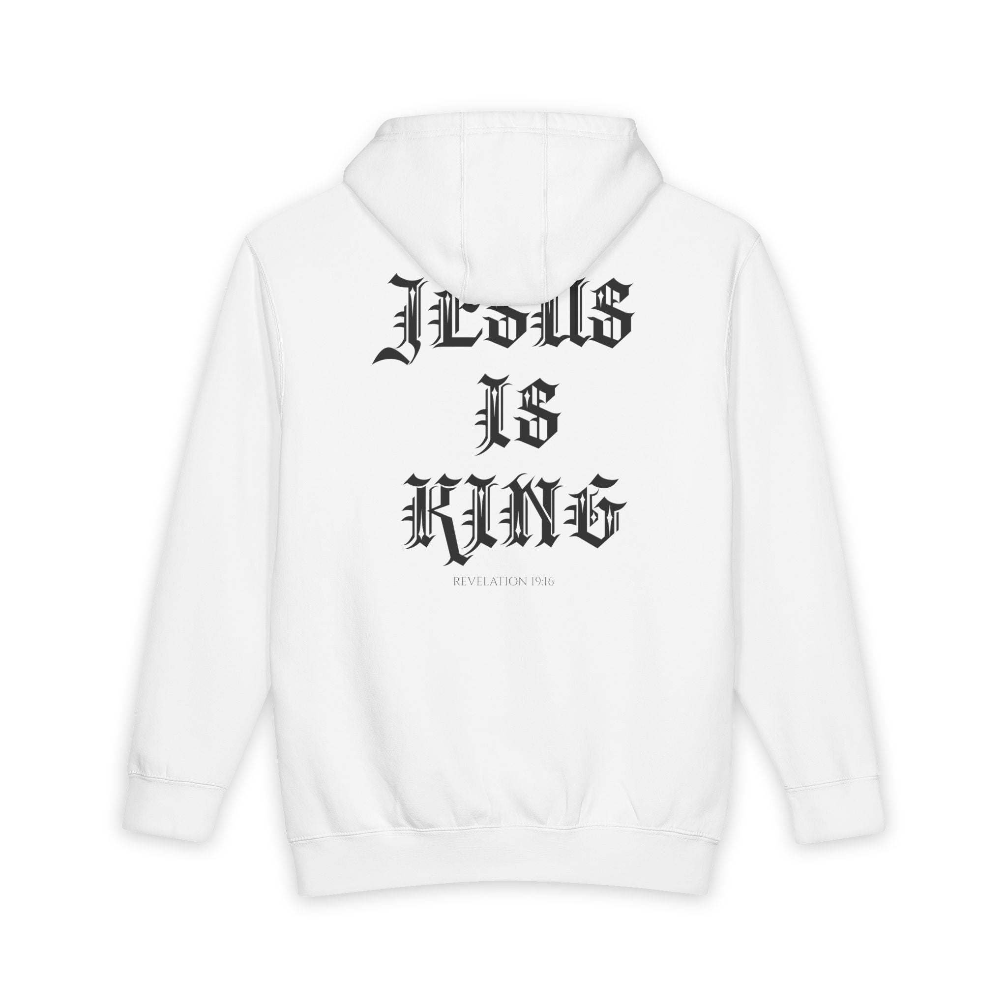 Jesus Is King Hoodie — Gothic Faith Pullover