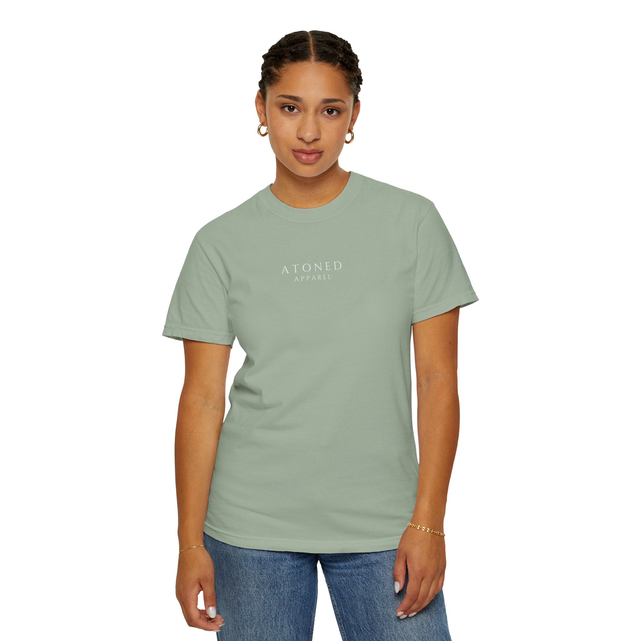 Faith Family Forever T‑Shirt — Atoned Apparel Garment‑Dyed Tee