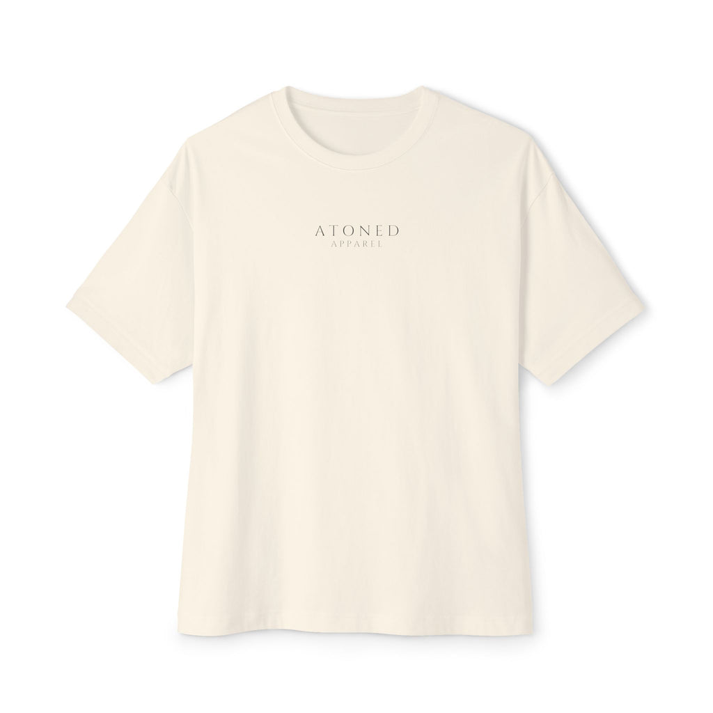Faith Over Fear Oversized Tee - Boxy Inspirational Graphic Shirt