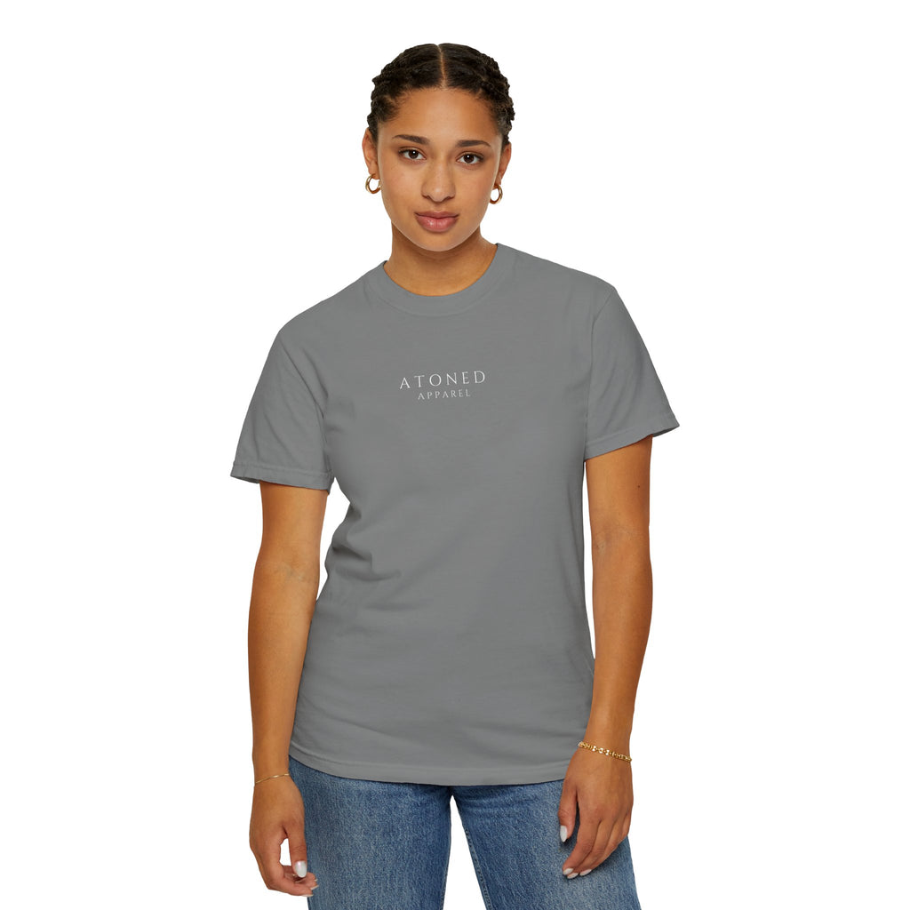 Faith Family Forever T‑Shirt — Atoned Apparel Garment‑Dyed Tee