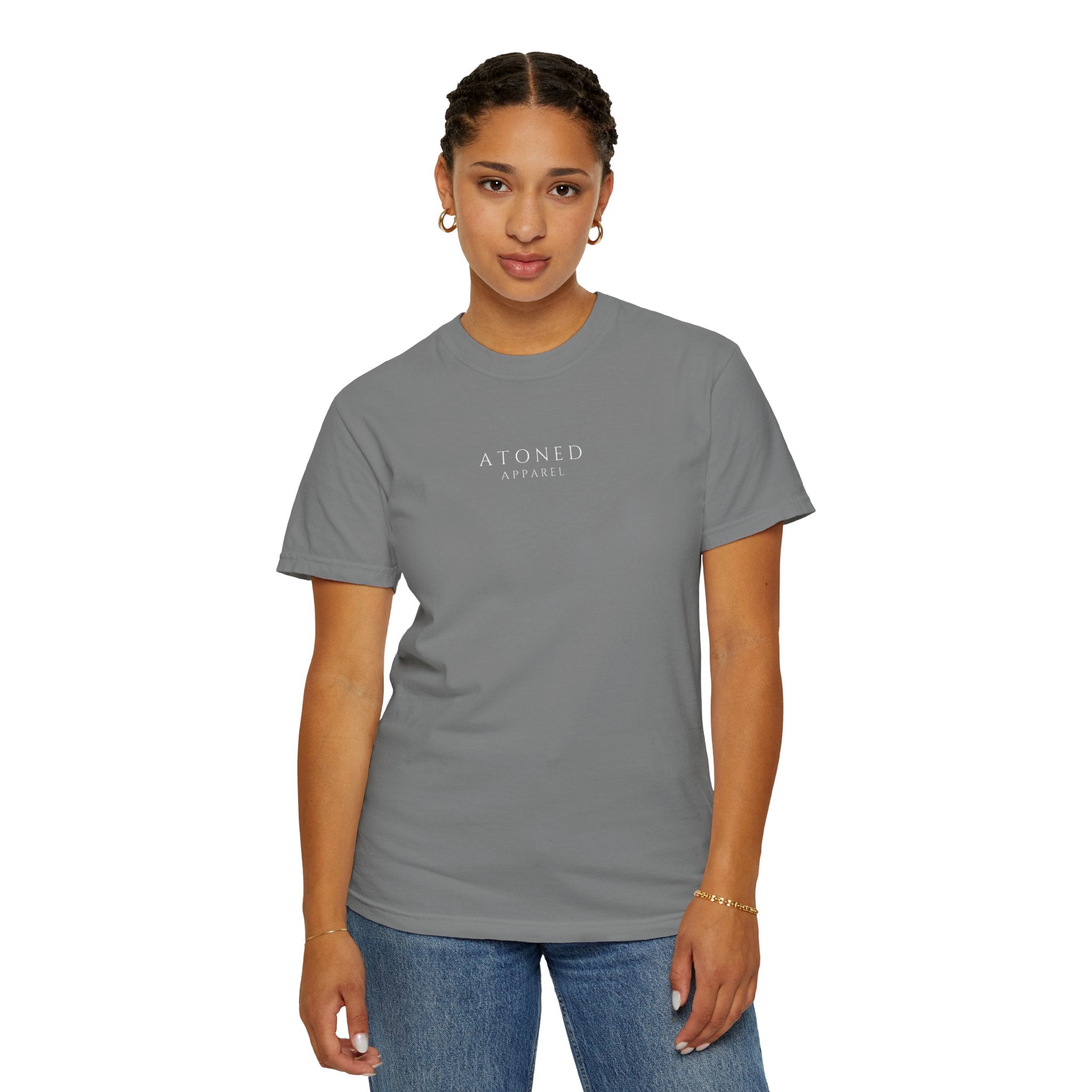 Faith Family Forever T‑Shirt — Atoned Apparel Garment‑Dyed Tee