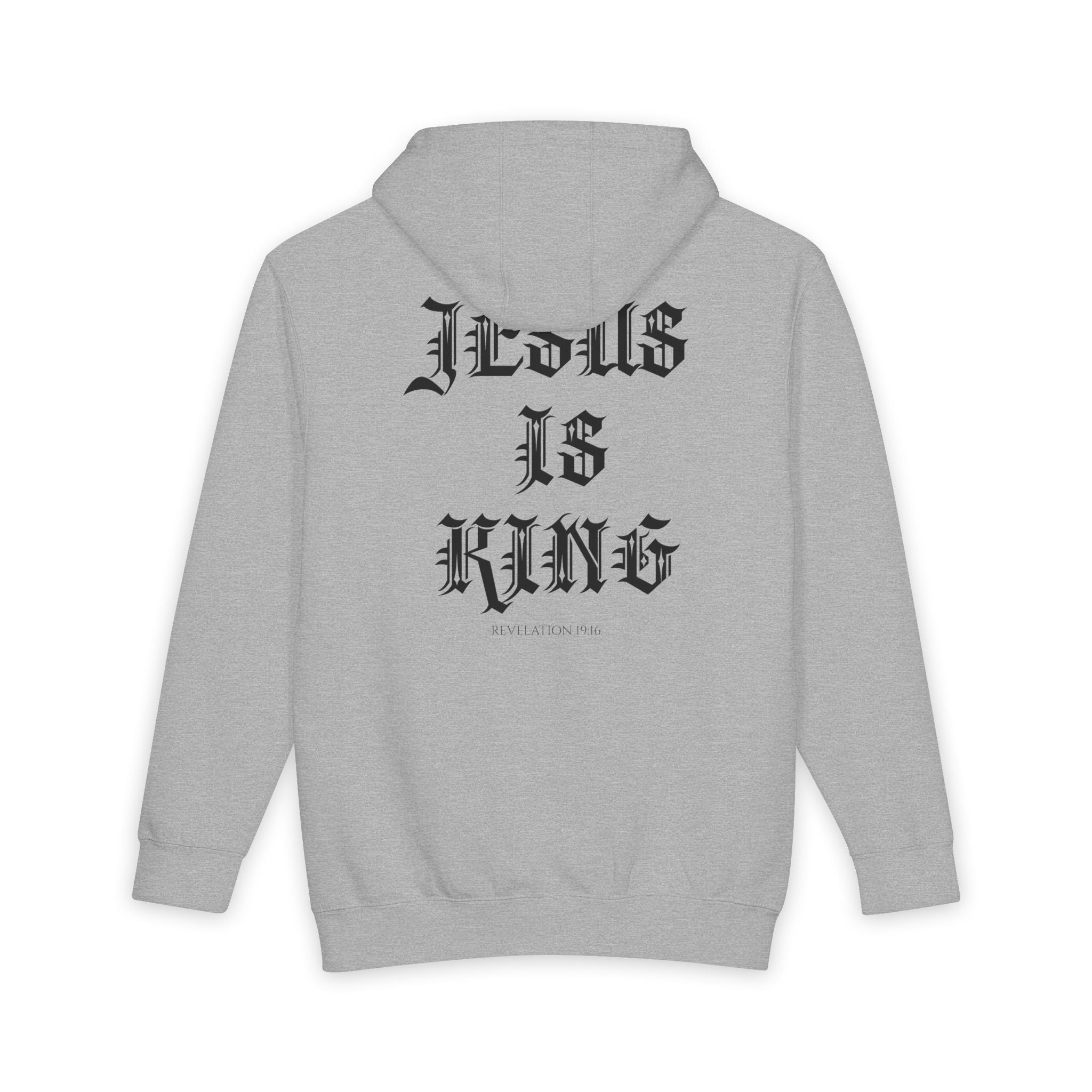 Jesus Is King Hoodie — Gothic Faith Pullover