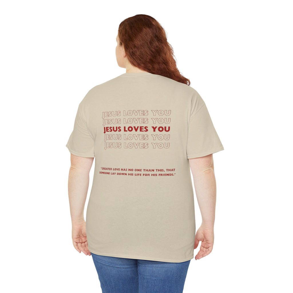 Christian T‑Shirt — "John 15:13" Graphic Tee