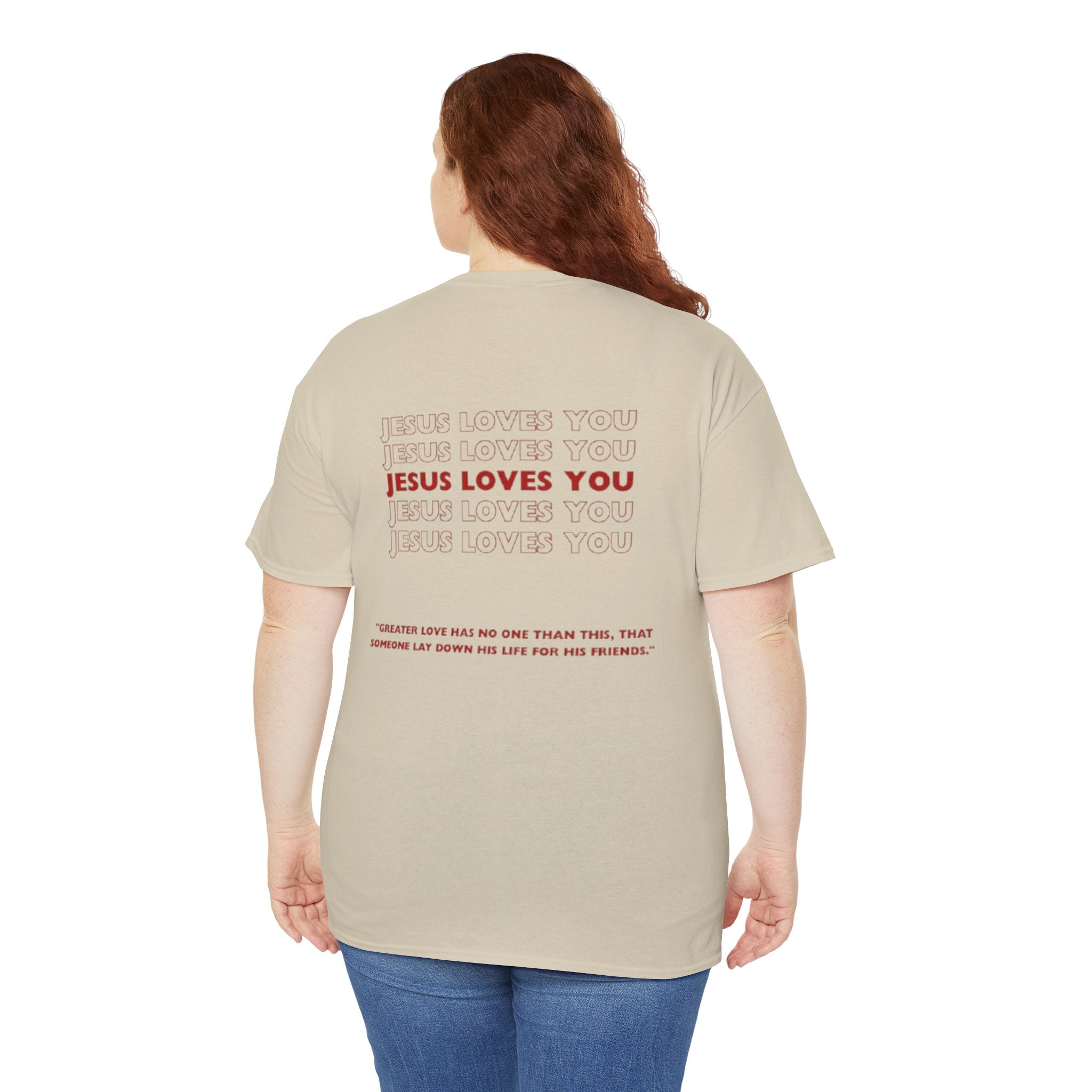 Christian T‑Shirt — "John 15:13" Graphic Tee
