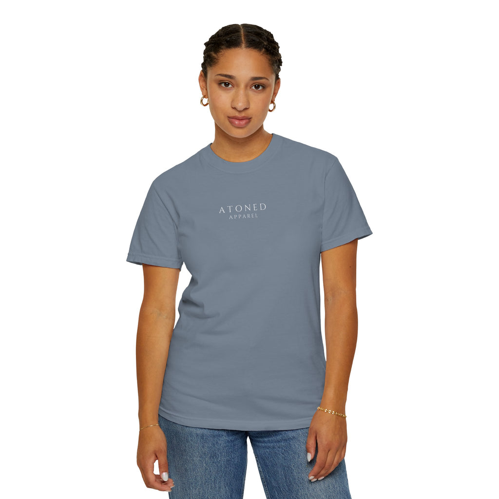 Faith Family Forever T‑Shirt — Atoned Apparel Garment‑Dyed Tee