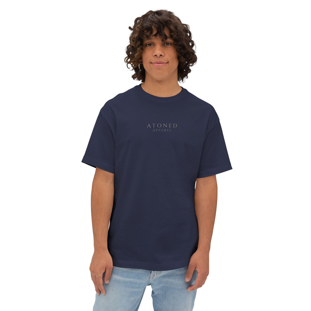 Oversized Tee — "God Is With You Always" Inspirational Christian T-Shirt