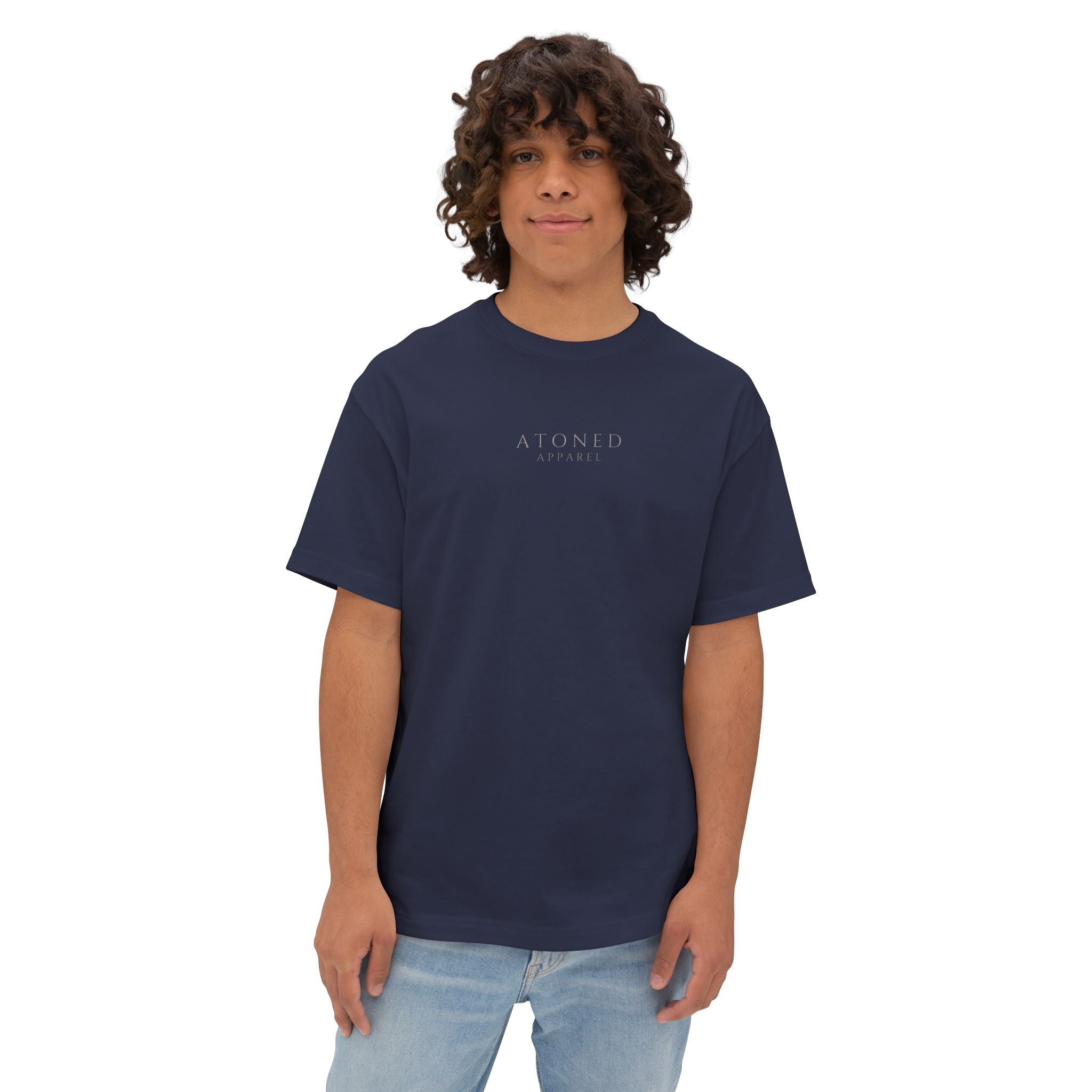 Oversized Tee — "God Is With You Always" Inspirational Christian T-Shirt