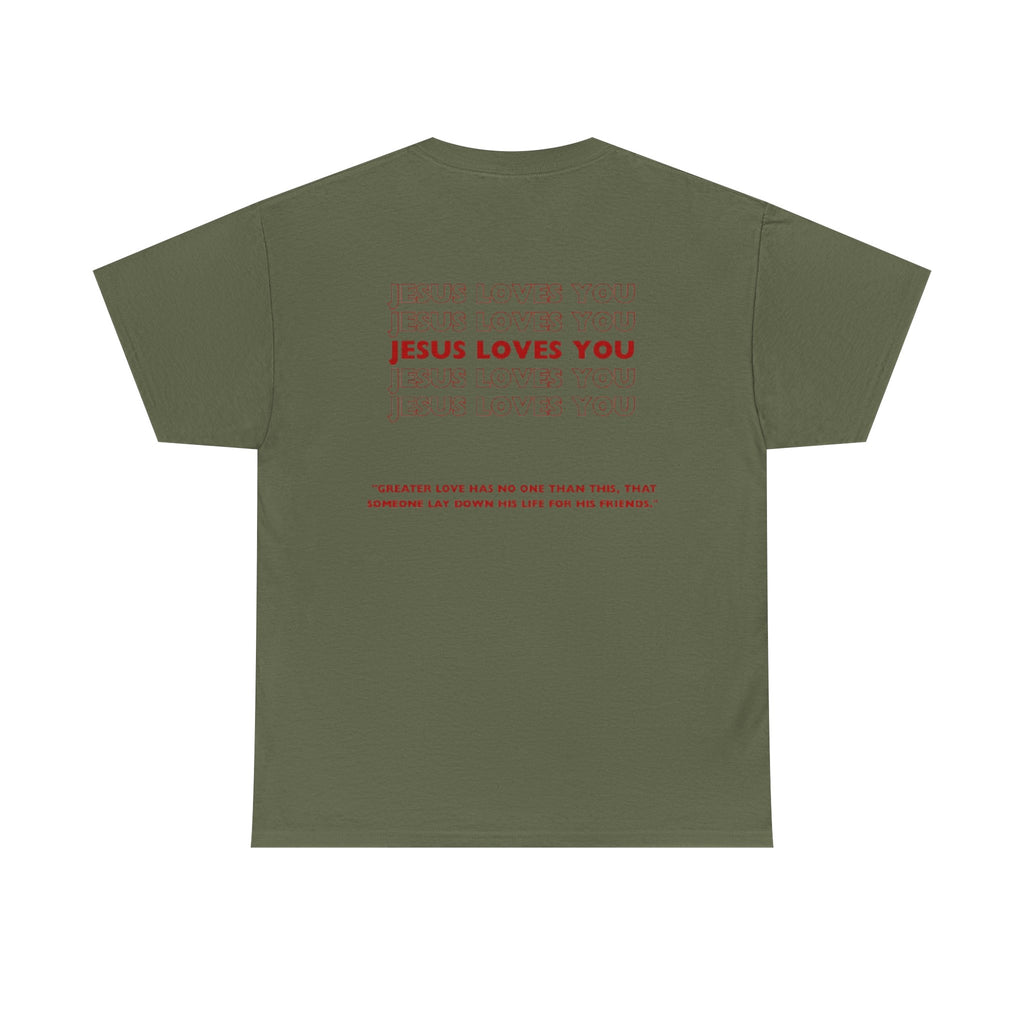 Christian T‑Shirt — "John 15:13" Graphic Tee
