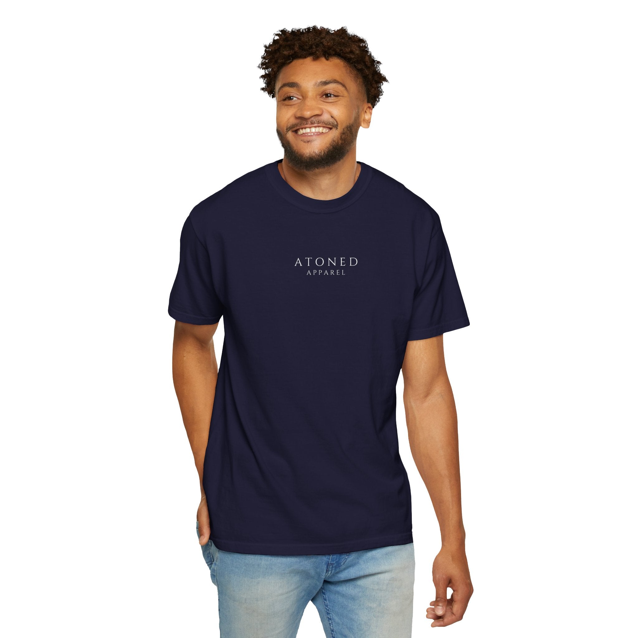 Faith Family Forever T‑Shirt — Atoned Apparel Garment‑Dyed Tee