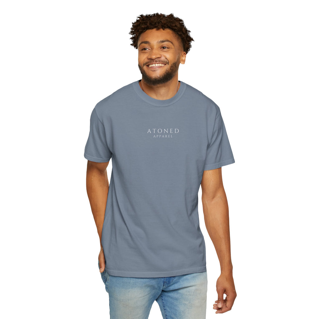 Faith Family Forever T‑Shirt — Atoned Apparel Garment‑Dyed Tee