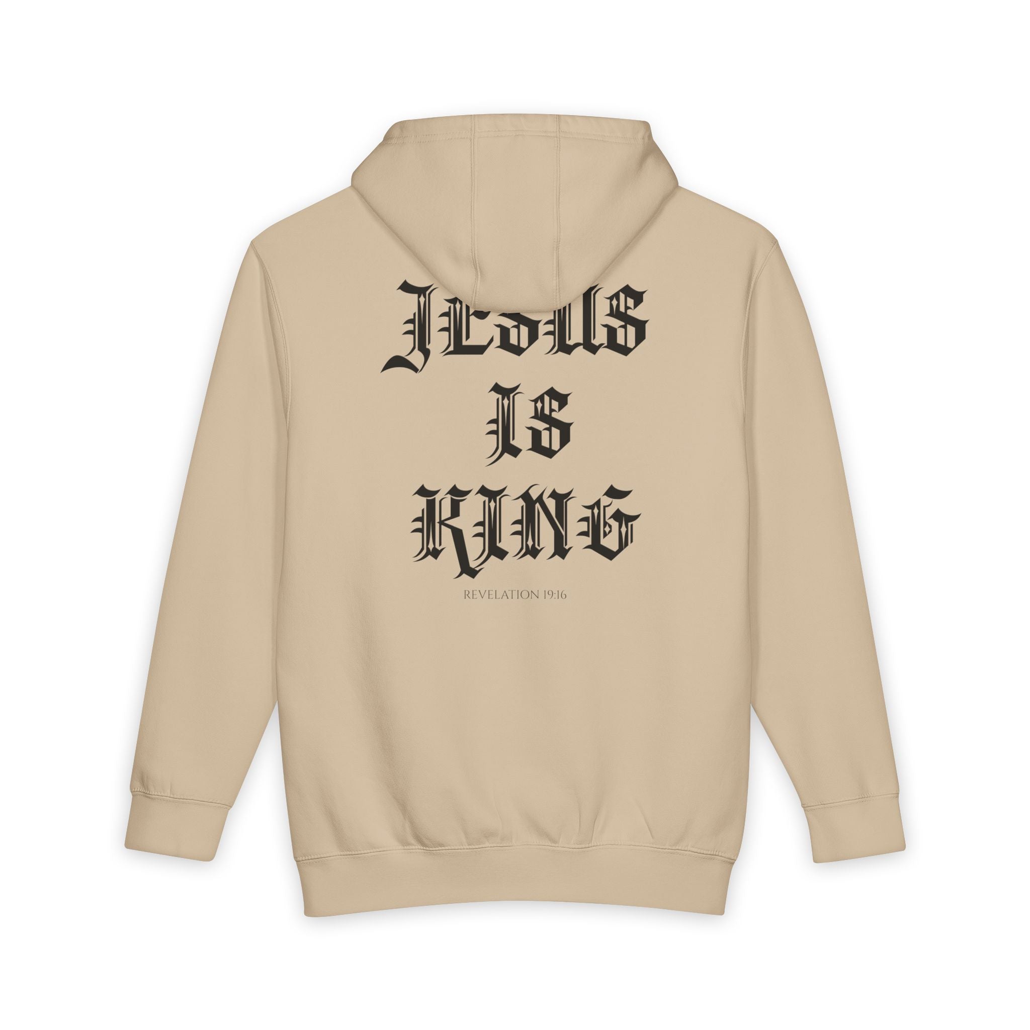 Jesus Is King Hoodie — Gothic Faith Pullover