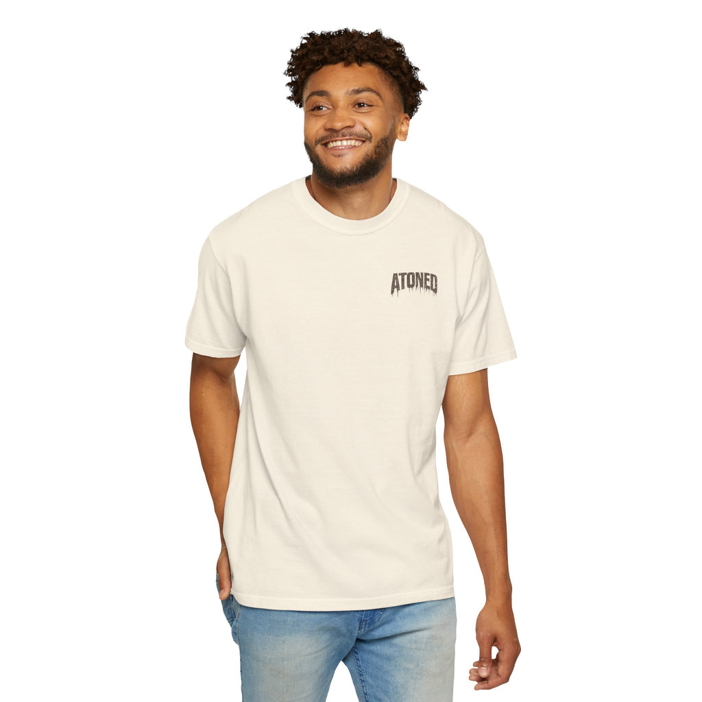 Atoned Cross T-Shirt — "It Is Finished" Christian Faith Tee