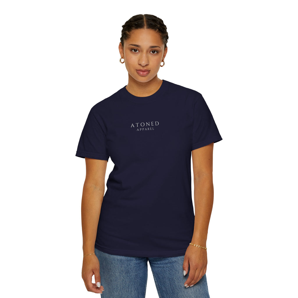 Faith Family Forever T‑Shirt — Atoned Apparel Garment‑Dyed Tee