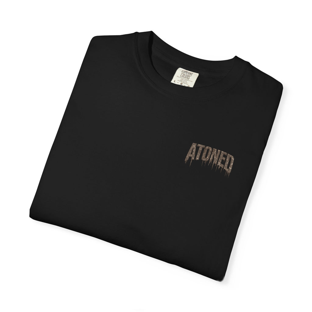 Atoned Cross T-Shirt — "It Is Finished" Christian Faith Tee