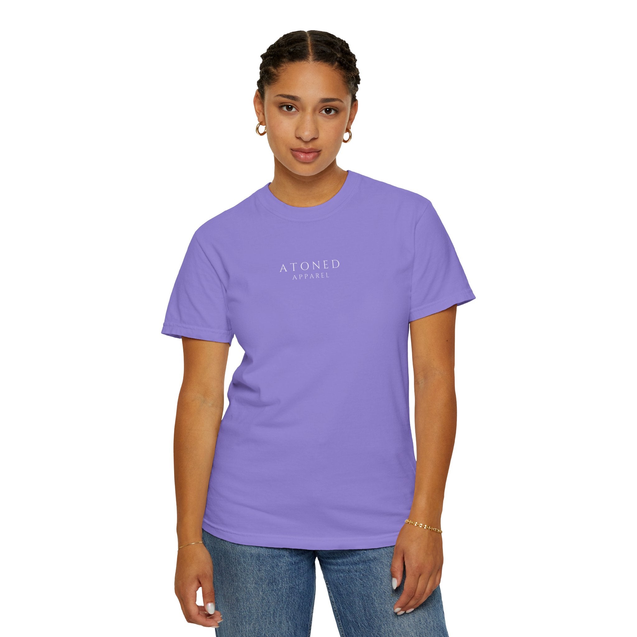 Faith Family Forever T‑Shirt — Atoned Apparel Garment‑Dyed Tee