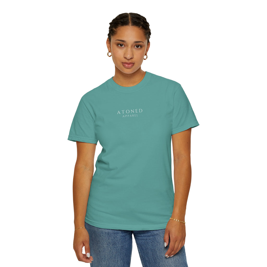 Faith Family Forever T‑Shirt — Atoned Apparel Garment‑Dyed Tee