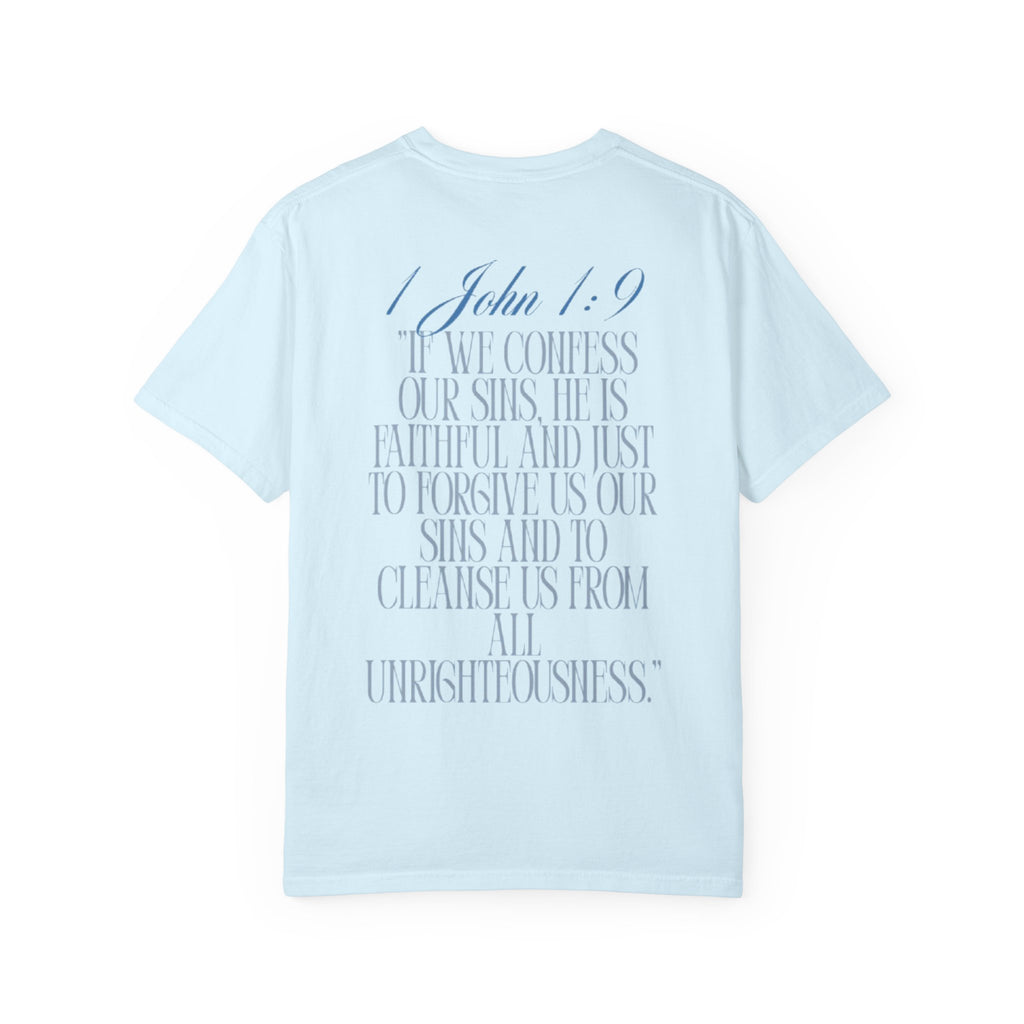 T-Shirt — 1 John 1:9 Scripture Tee (We Confess Our Sins)