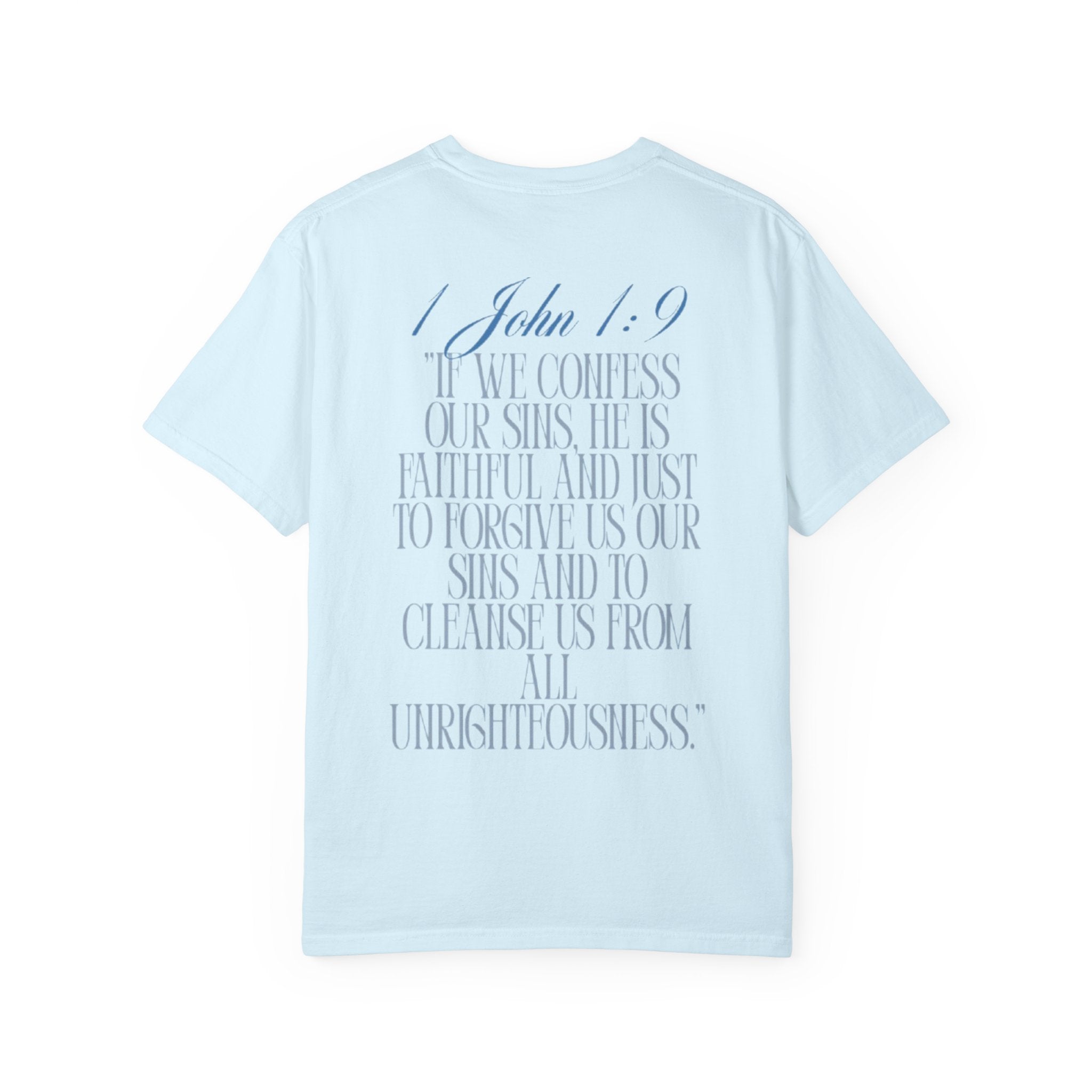 T-Shirt — 1 John 1:9 Scripture Tee (We Confess Our Sins)