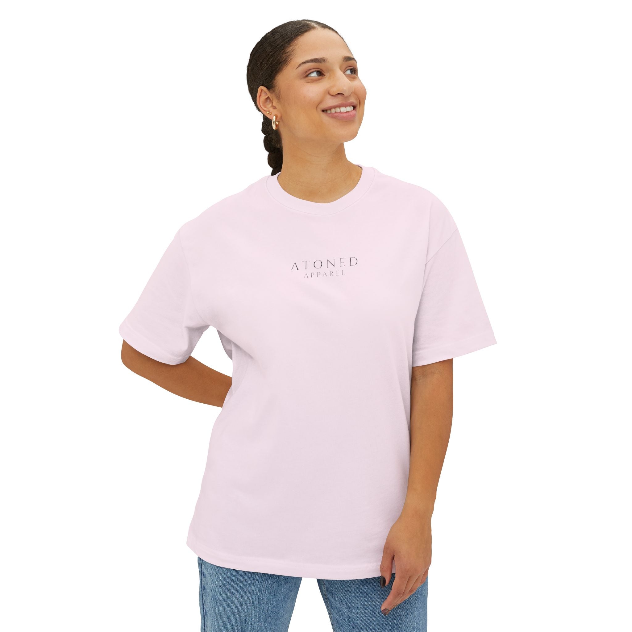 Oversized Tee — "God Is With You Always" Inspirational Christian T-Shirt
