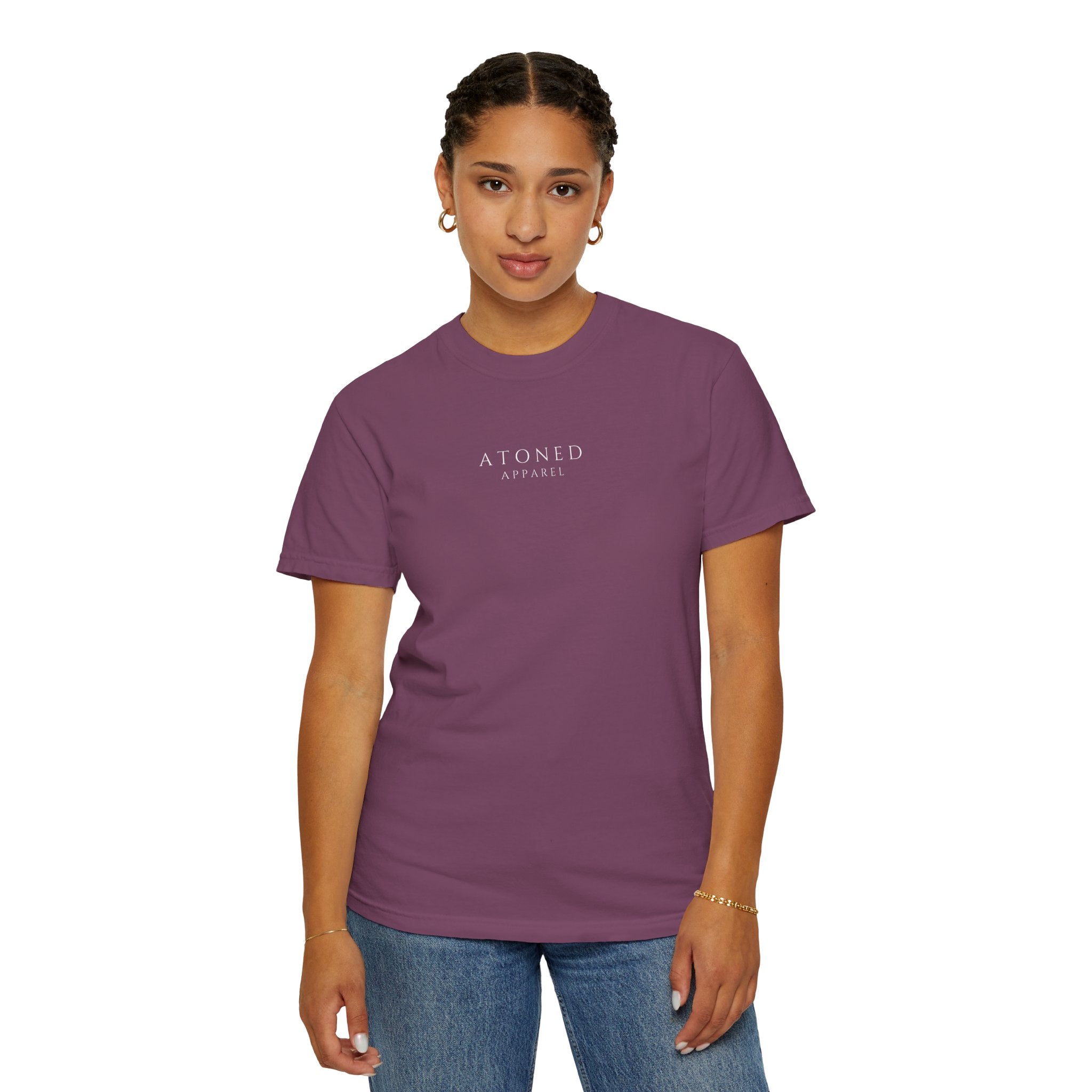 Faith Family Forever T‑Shirt — Atoned Apparel Garment‑Dyed Tee