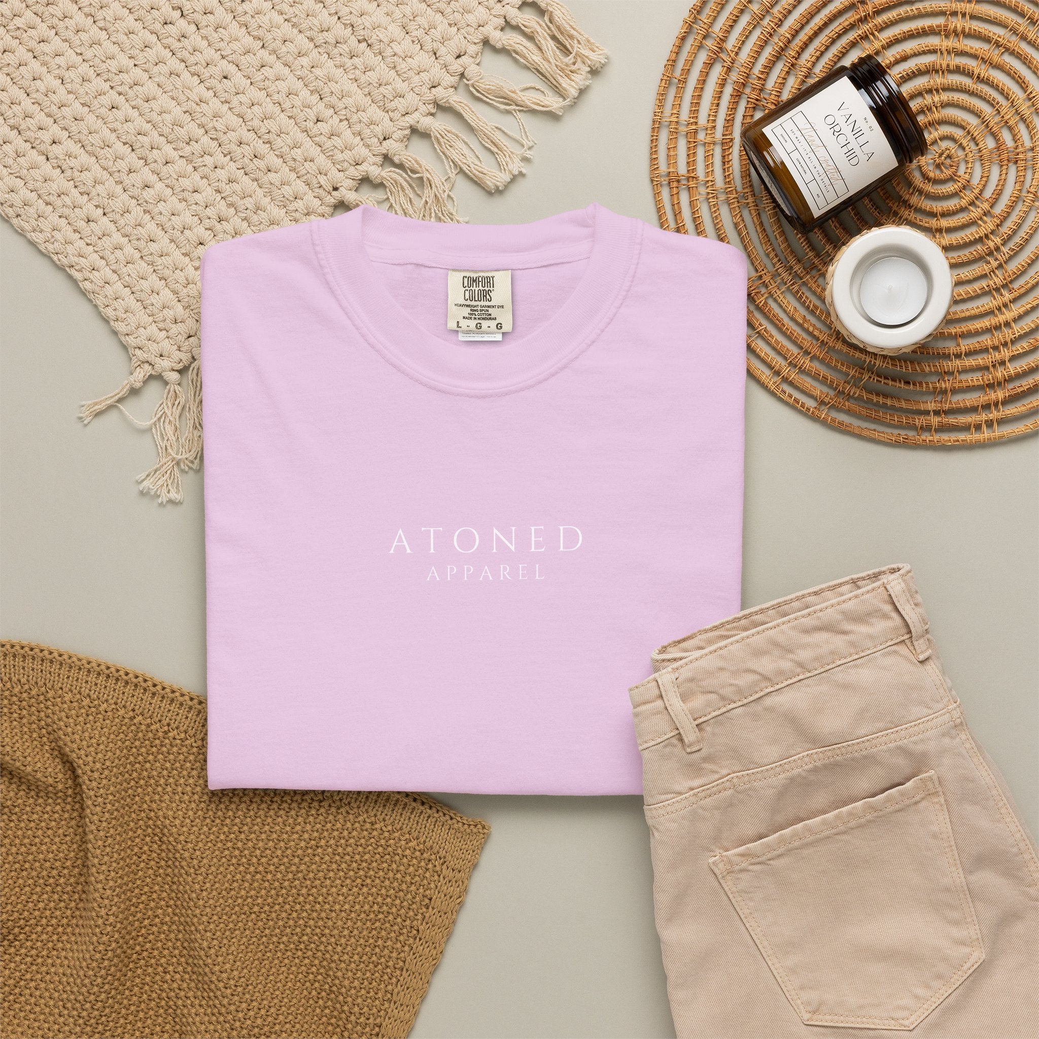 Faith Family Forever T‑Shirt — Atoned Apparel Garment‑Dyed Tee