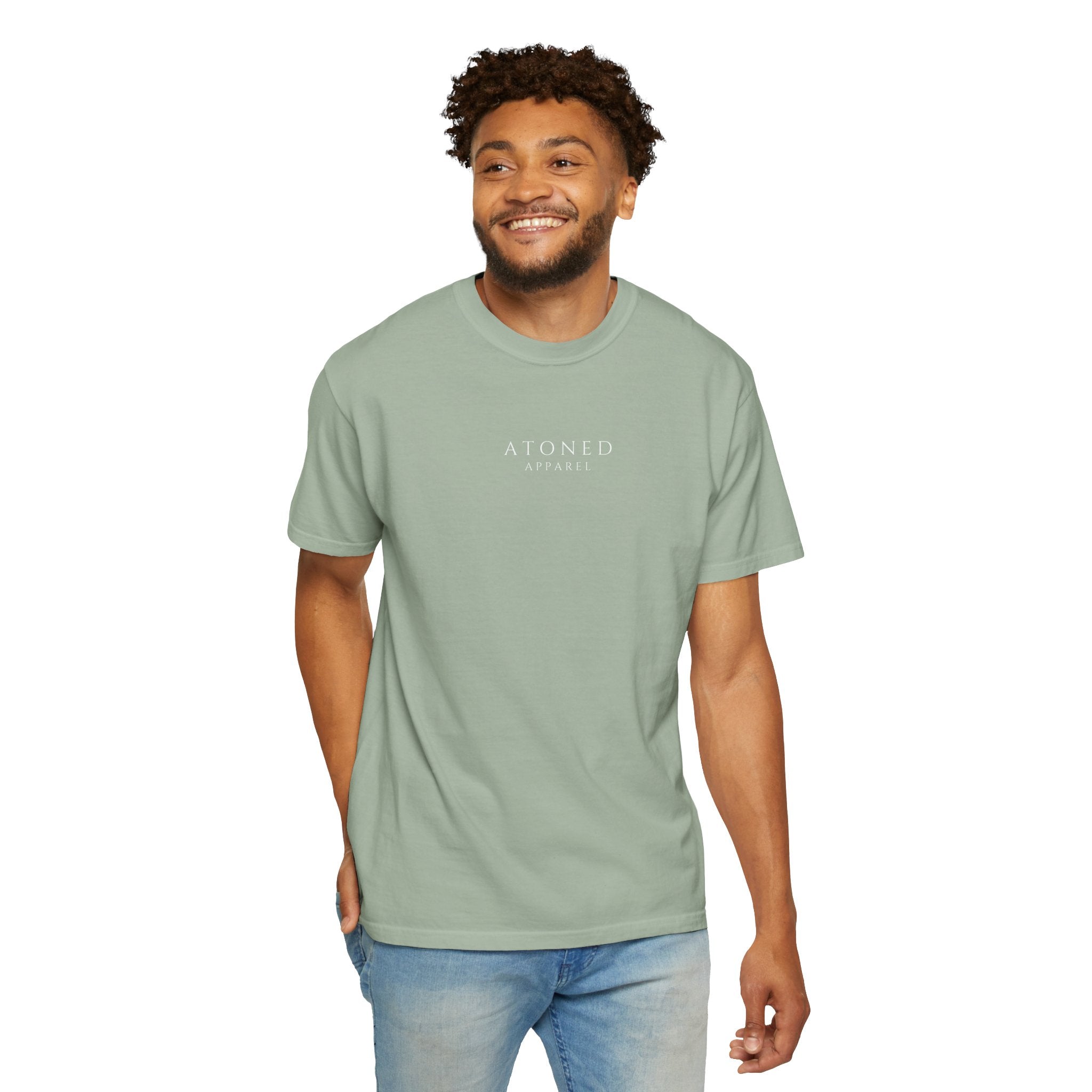 Faith Family Forever T‑Shirt — Atoned Apparel Garment‑Dyed Tee